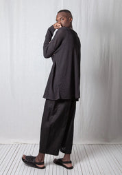 Linen Cotton Oversized Knit Pullover