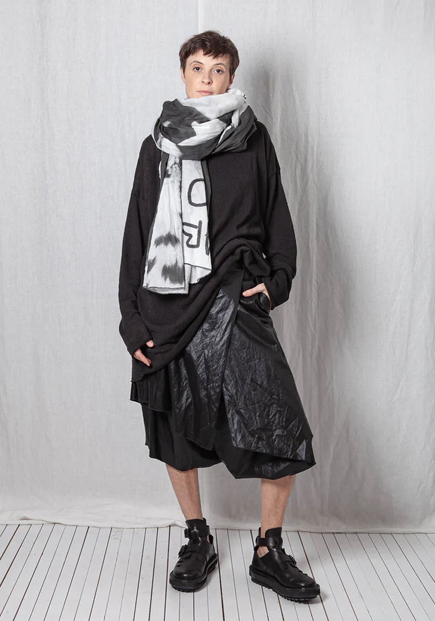 Linen Cotton Oversized Knit Pullover