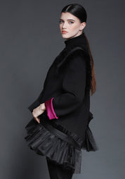 Detachable Tulle Ruffle Jacket