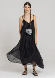 Layered Strappy Maxi Dress in ANTHRACITE or BLACK