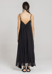 Layered Strappy Maxi Dress in ANTHRACITE or BLACK