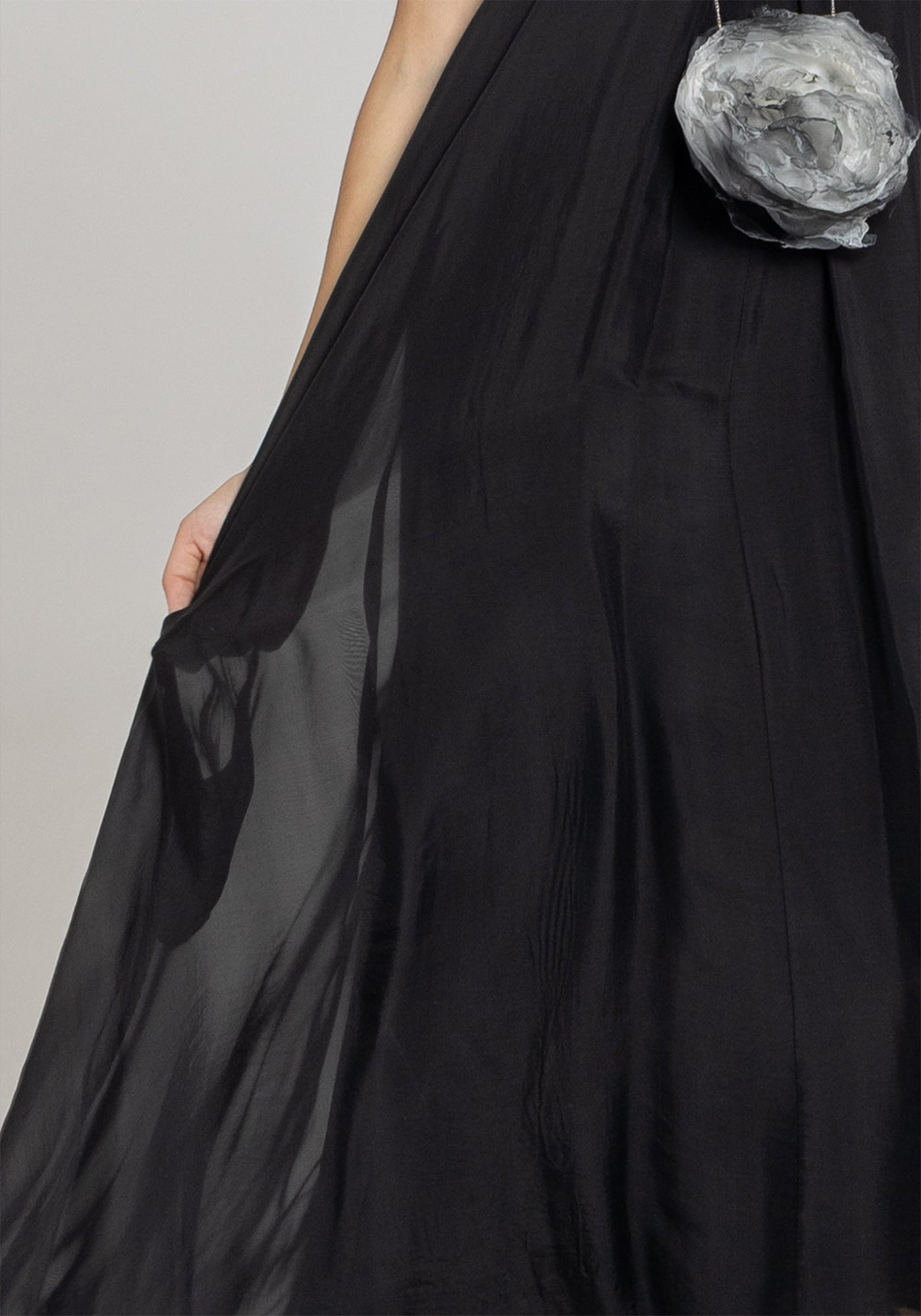 Layered Strappy Maxi Dress in ANTHRACITE or BLACK