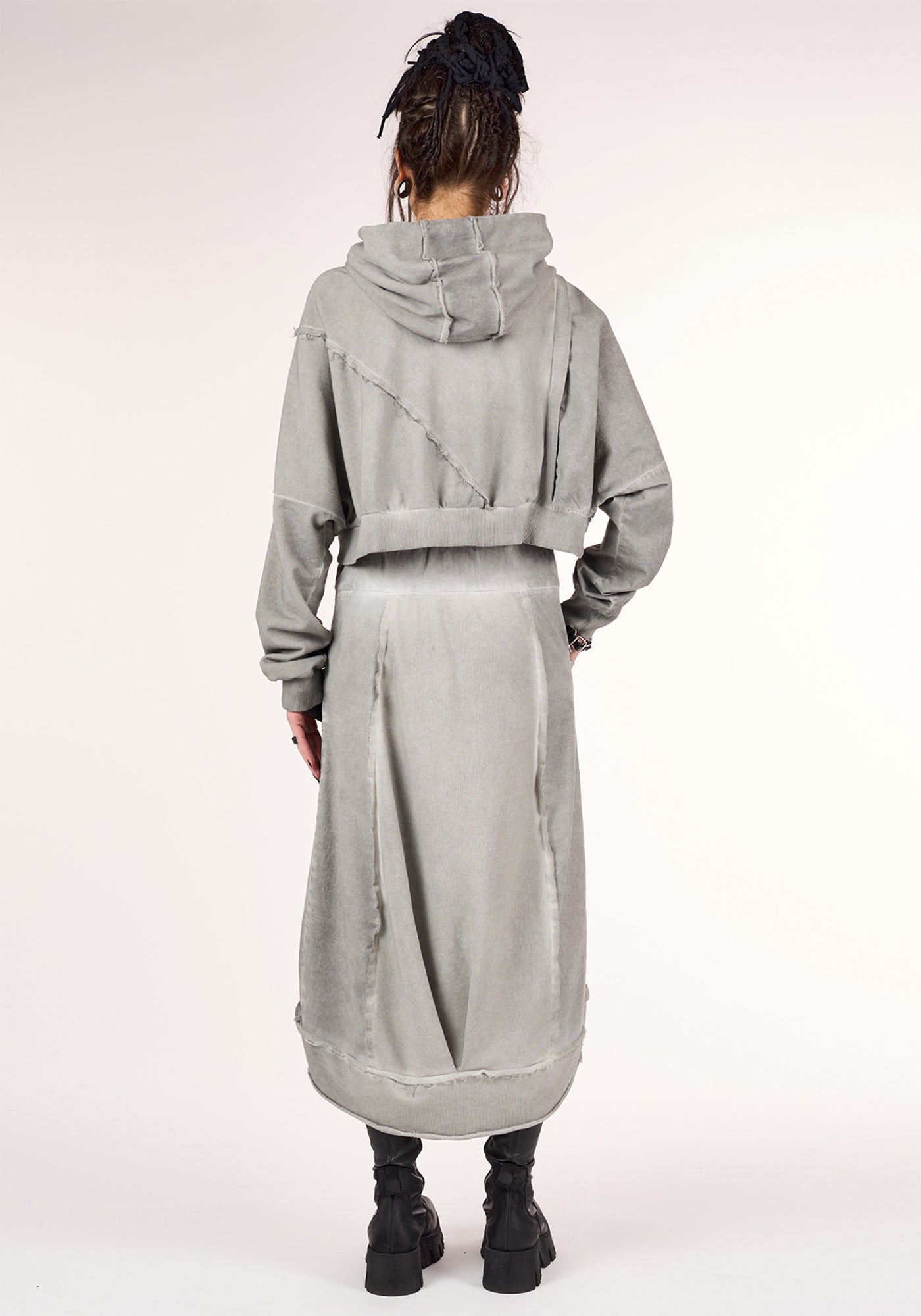 Sus Drop Shoulder Cropped Hoodie