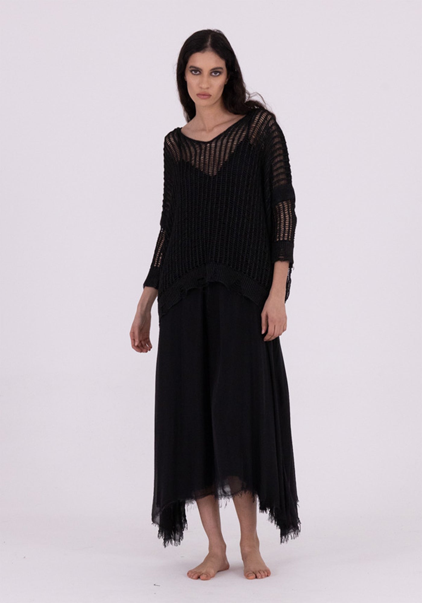 Open Knit Pullover