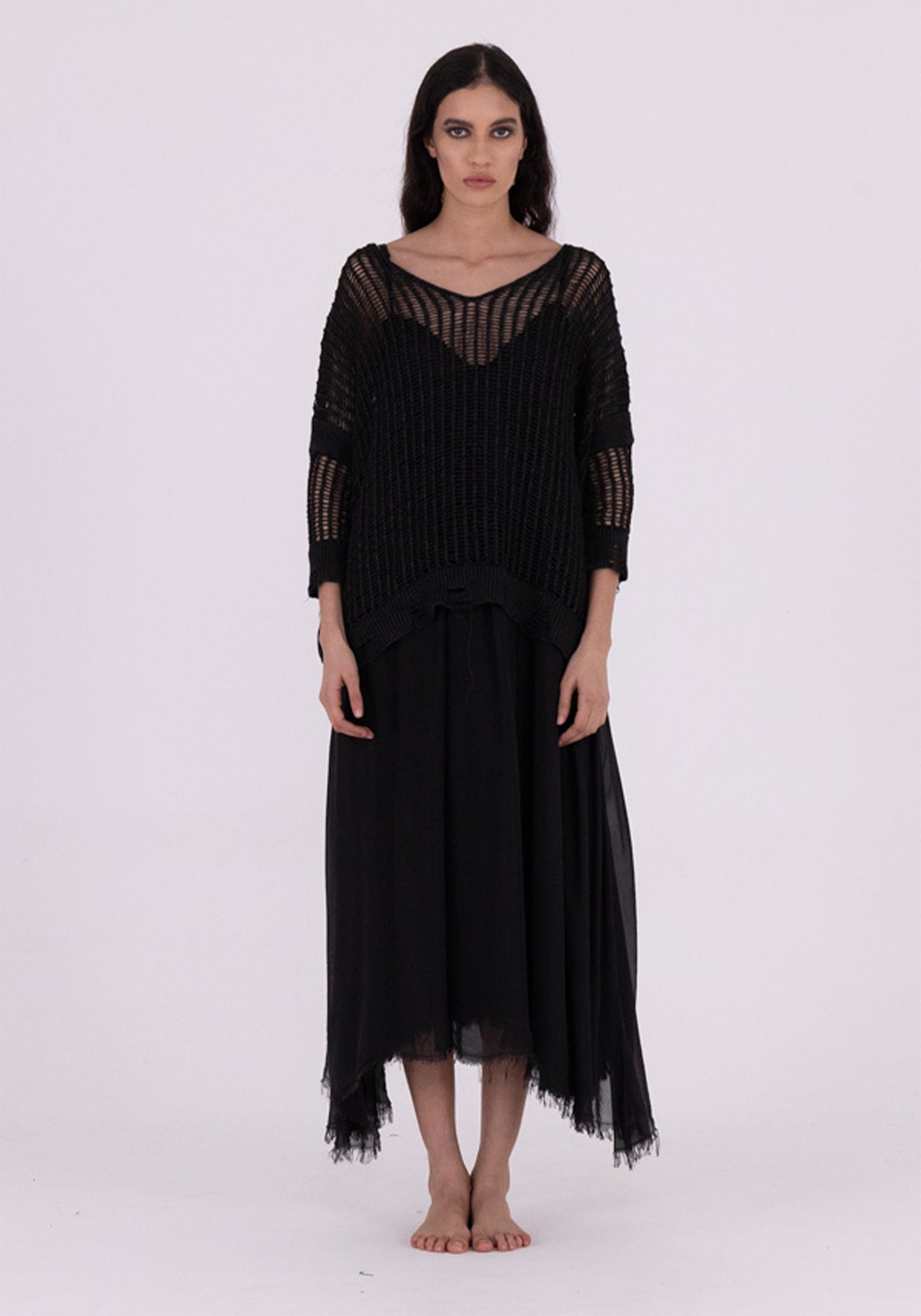 Open Knit Pullover
