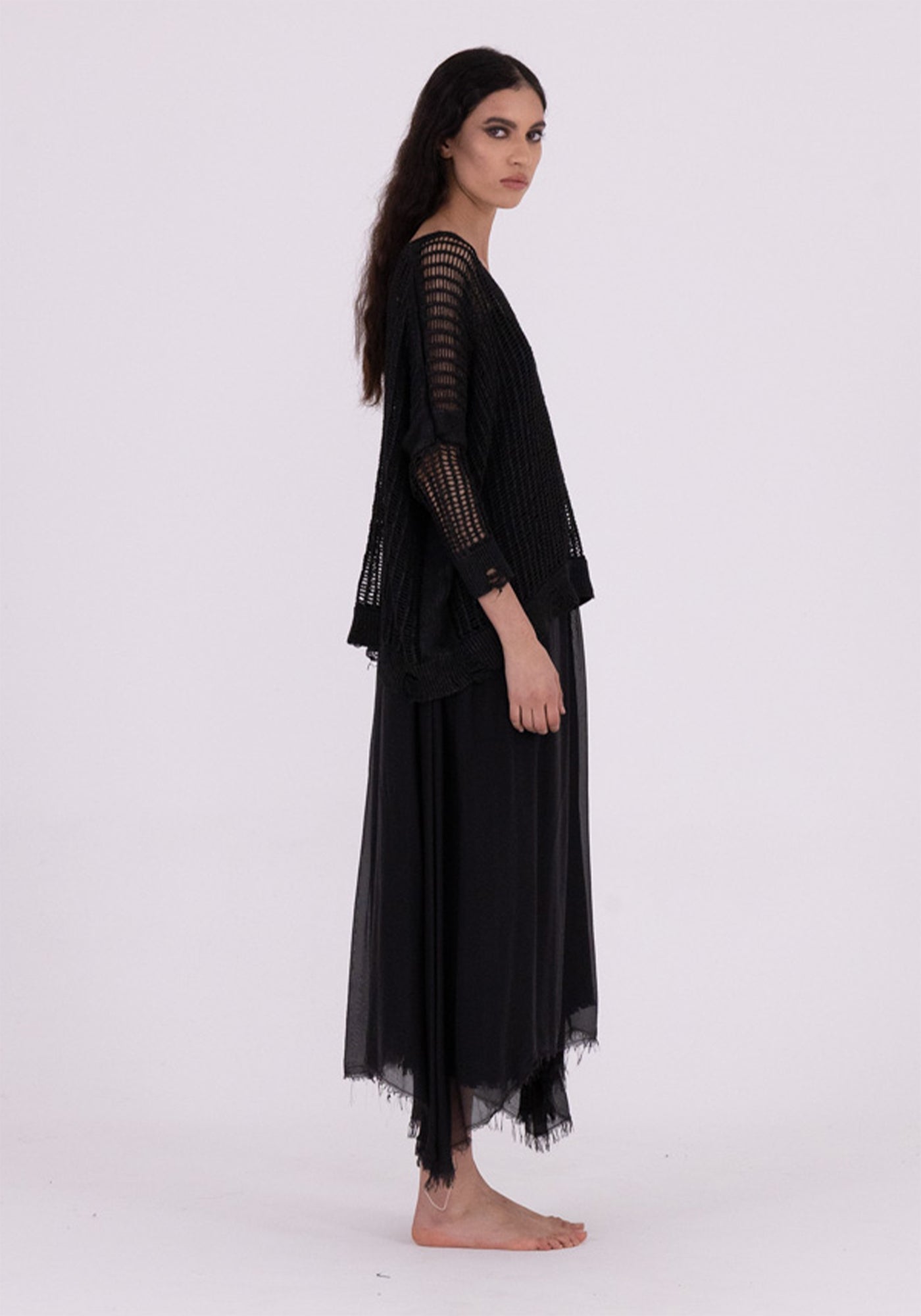 Open Knit Pullover