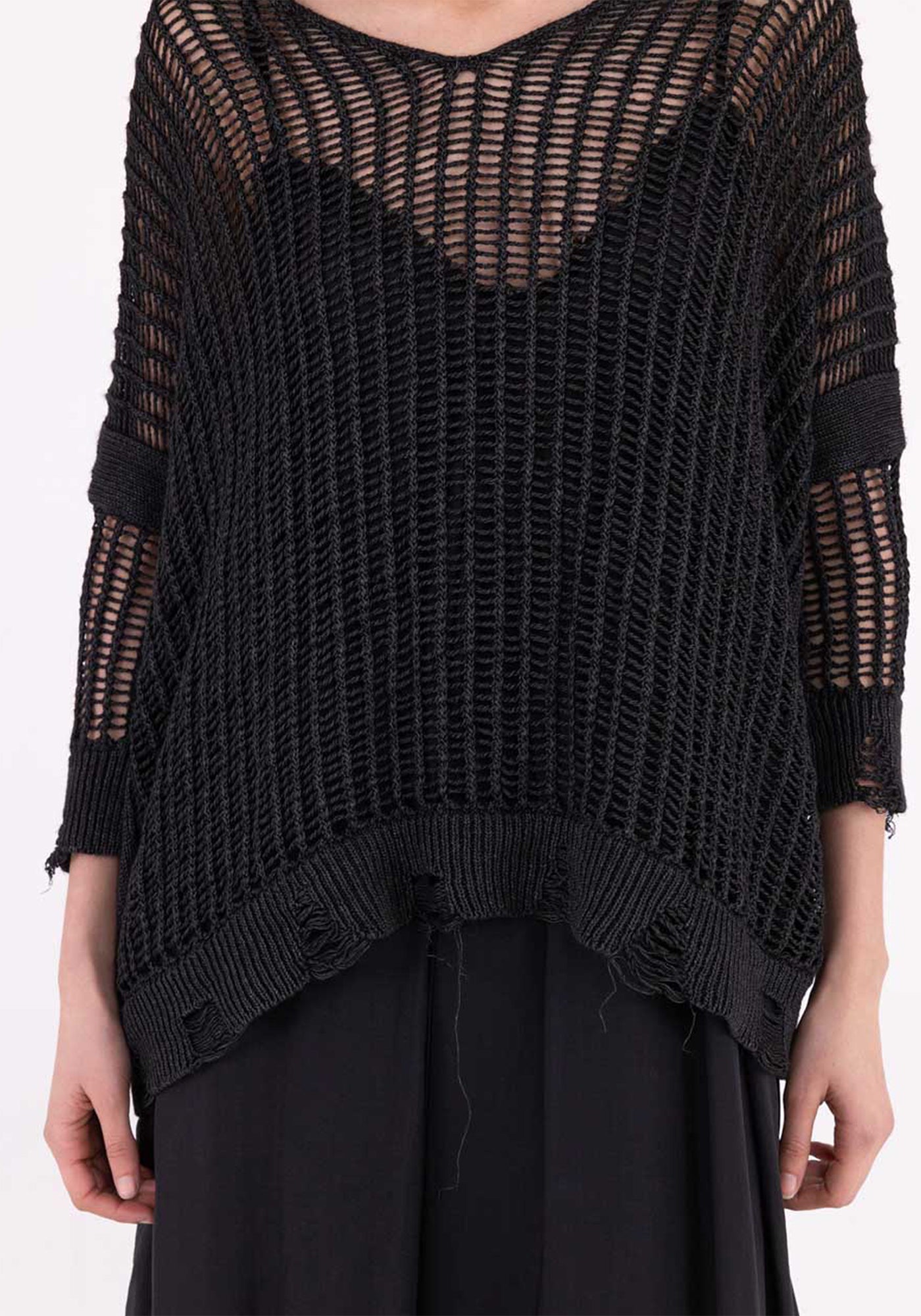 Open Knit Pullover