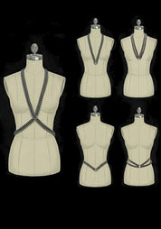 Antique Gold Tone X-Neck Harness - December Thieves