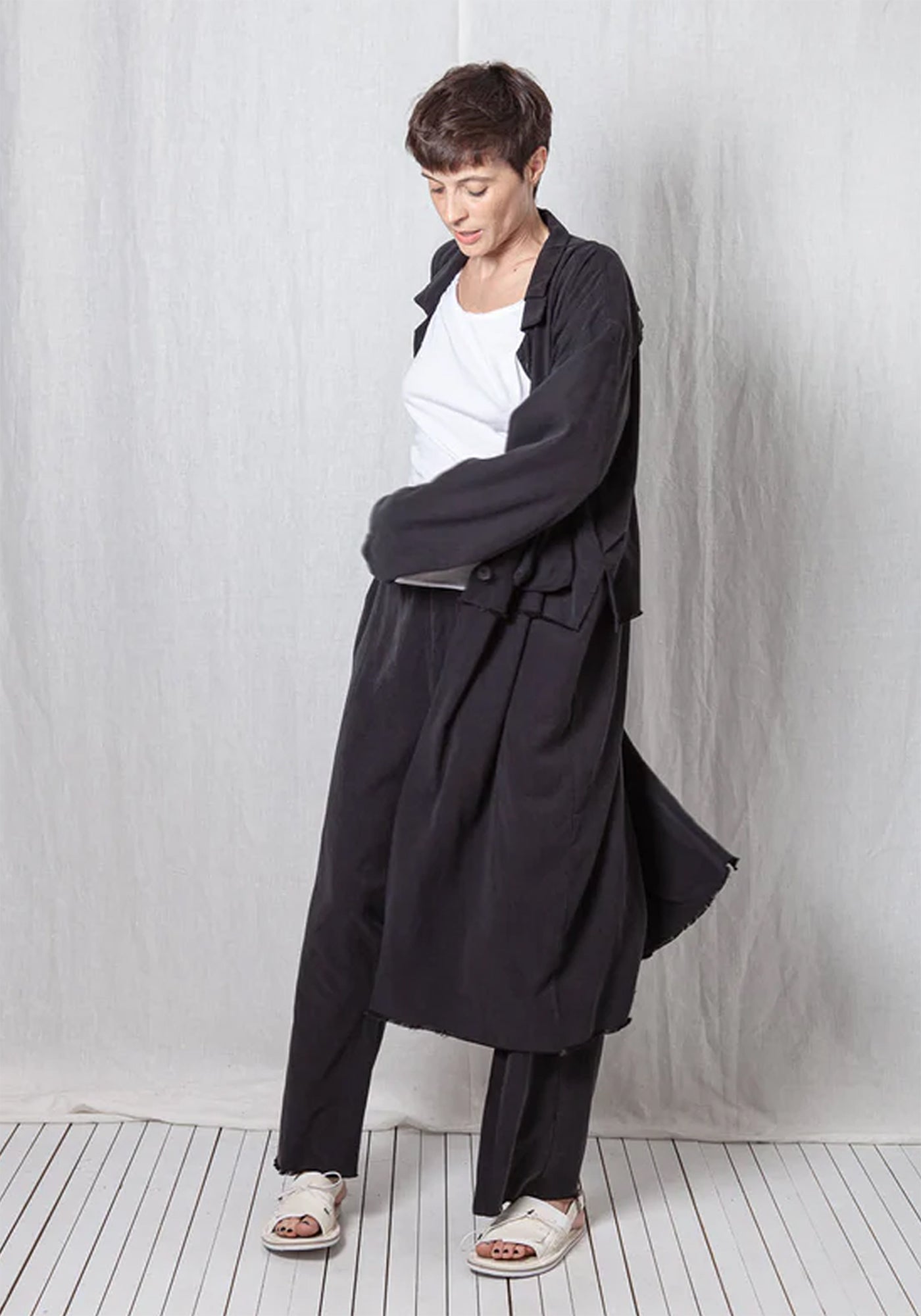 Tencel Oversized Transformable Coat
