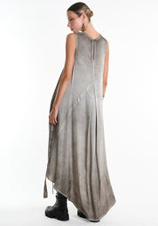 Asymmetric Tie Wrap Waist Sleeveless Dress - December Thieves