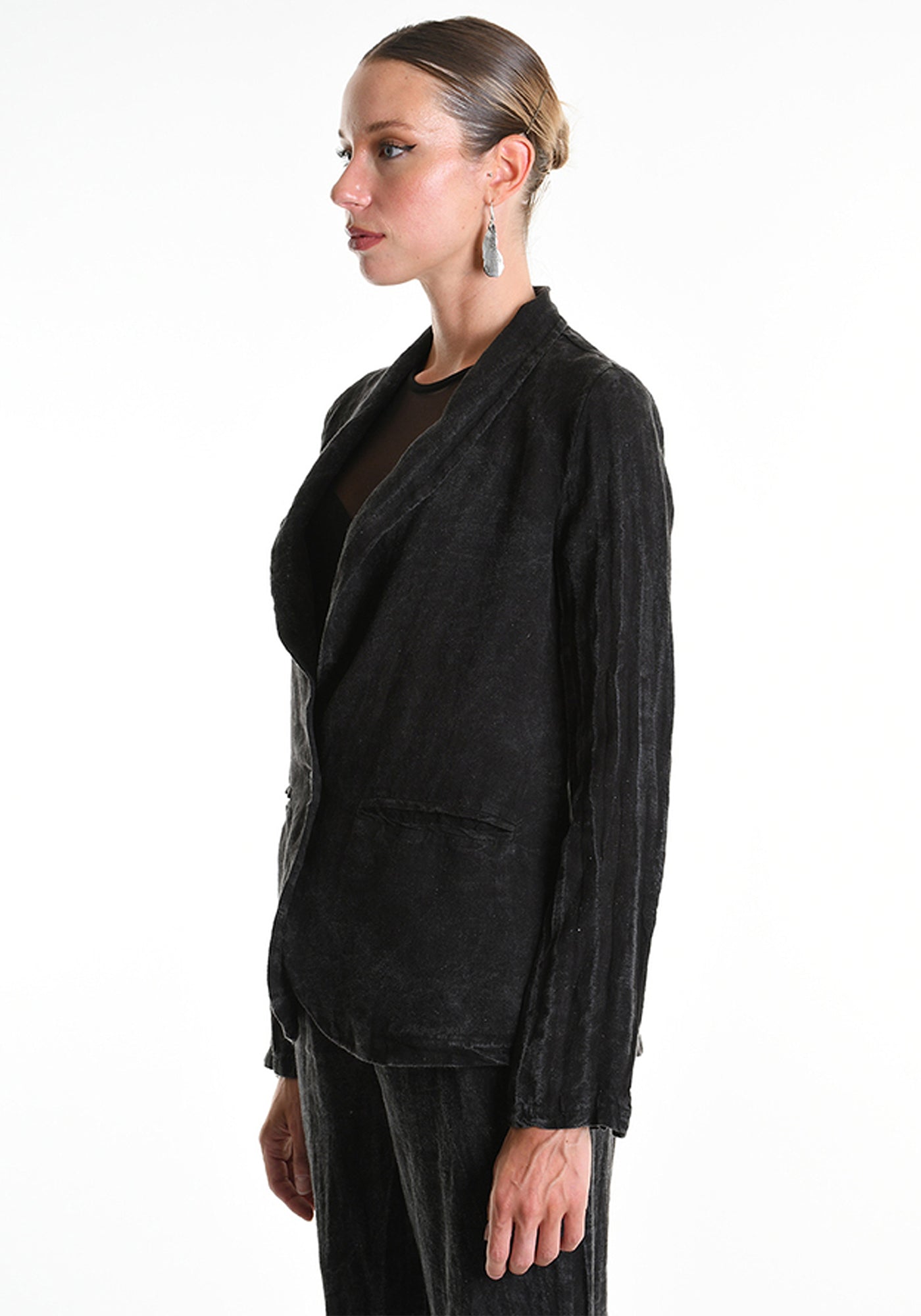 Tailored Linen Blazer - December Thieves