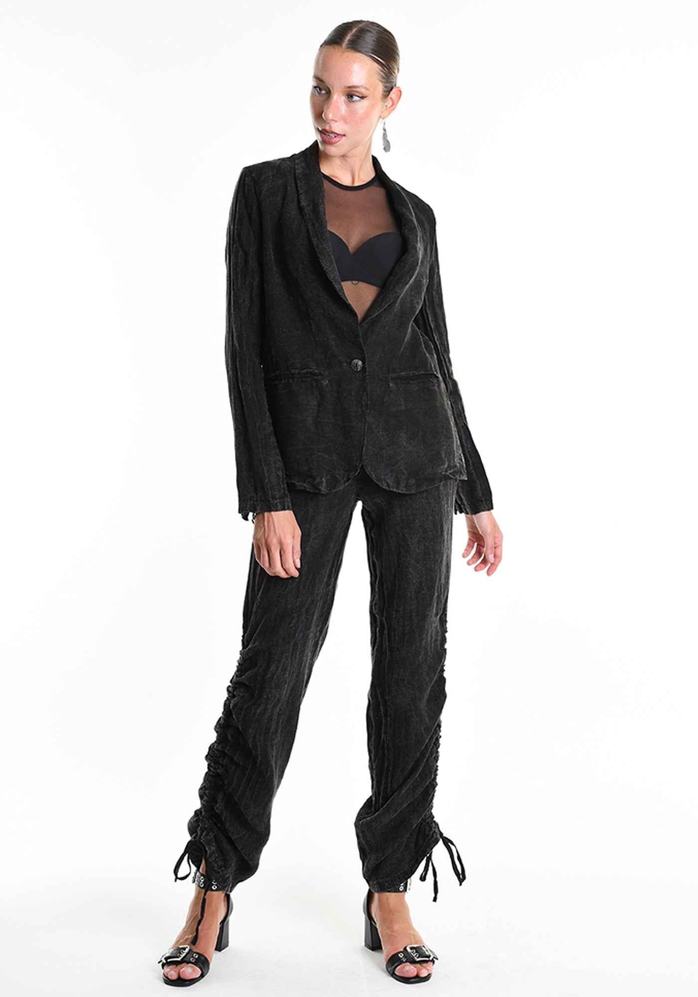 Tailored Linen Blazer - December Thieves