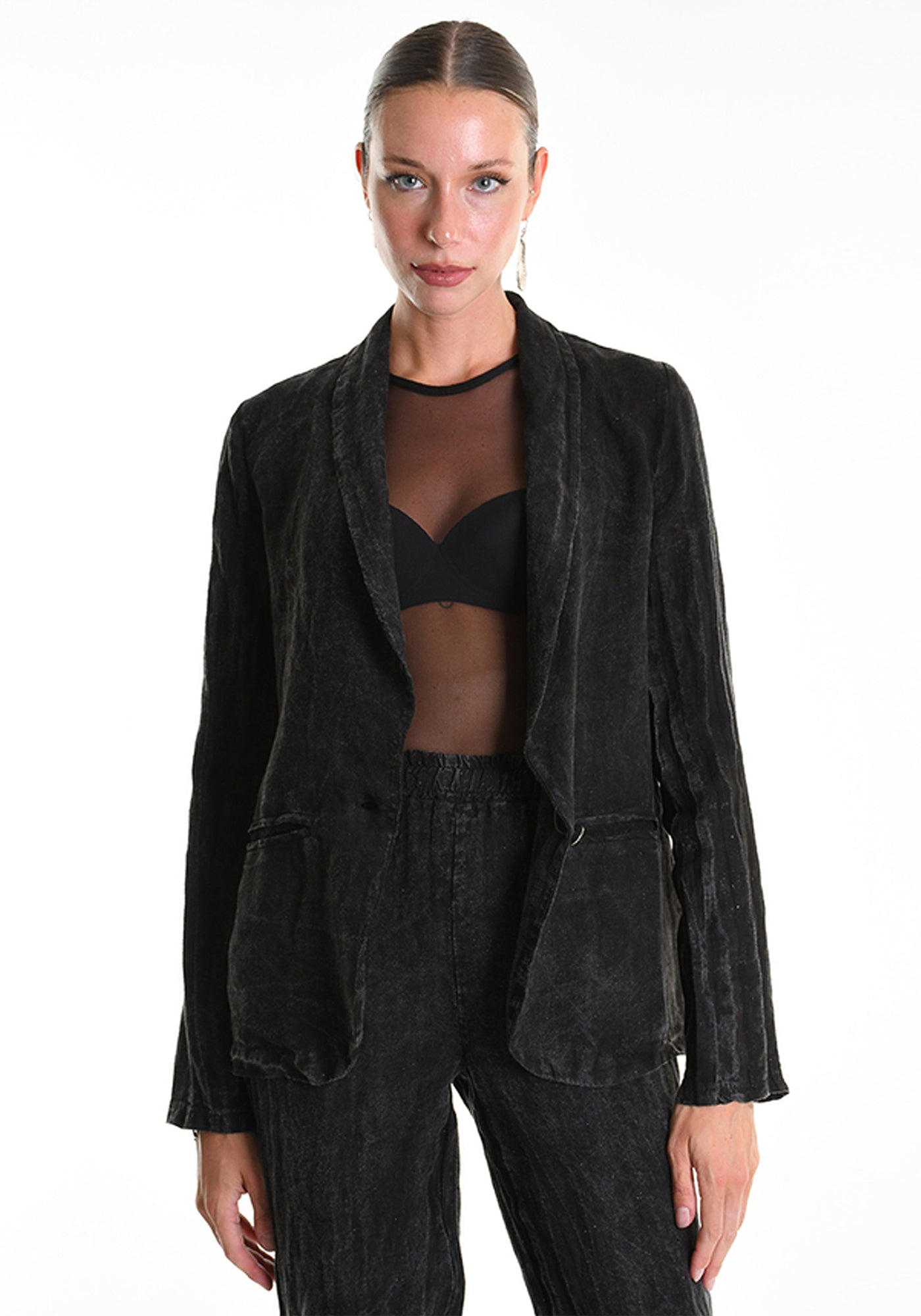 Tailored Linen Blazer - December Thieves