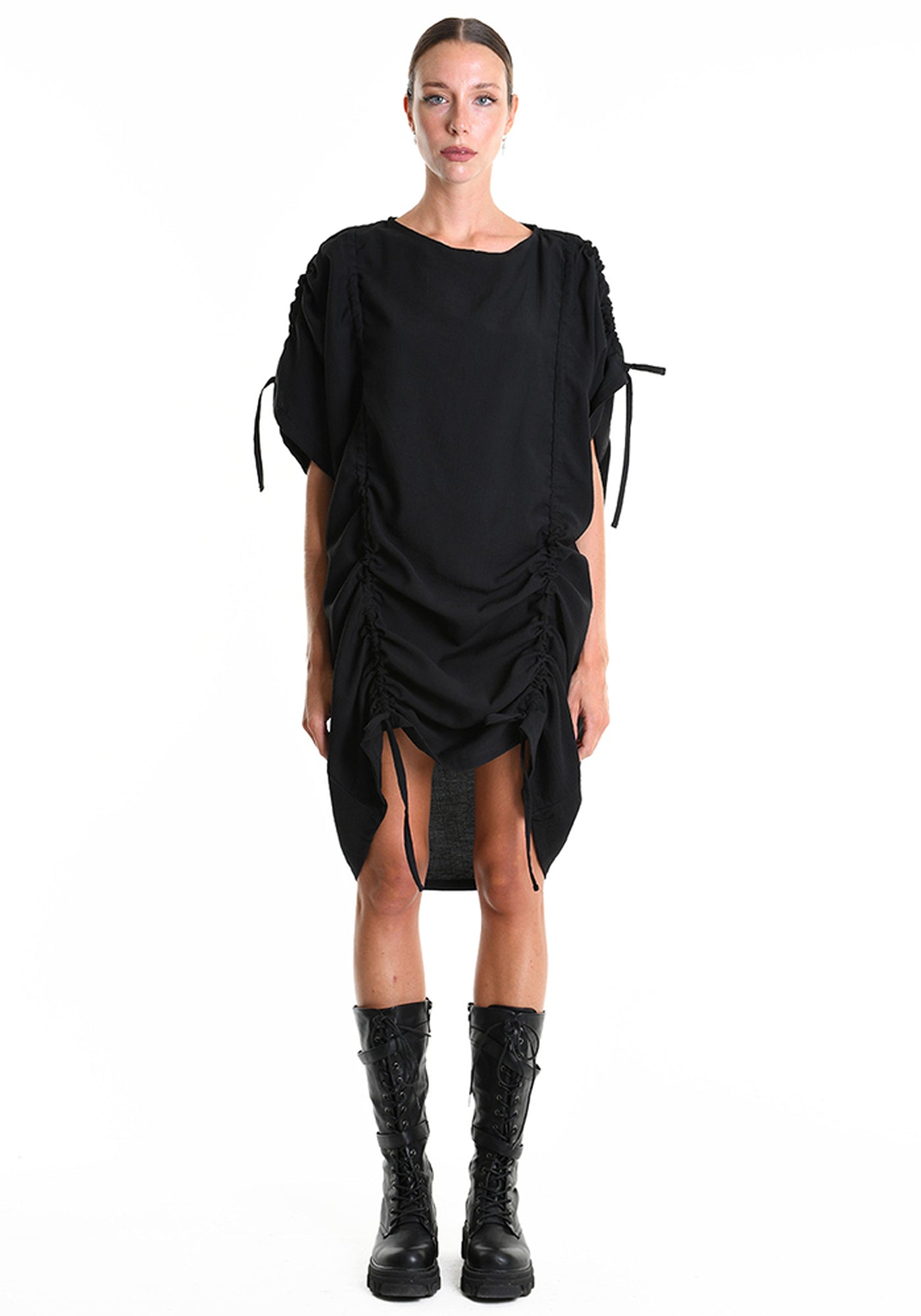 Ruche Details Mini Dress - December Thieves