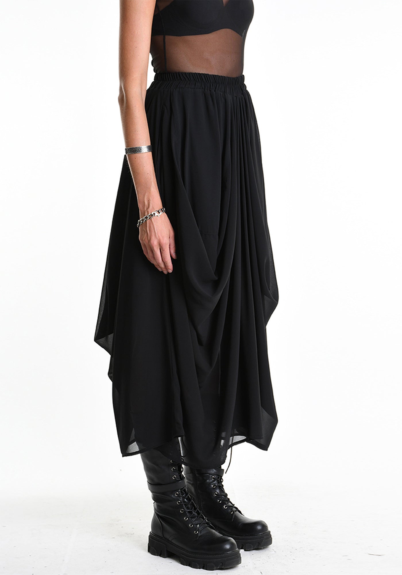 Drape Detail Maxi Skirt - December Thieves