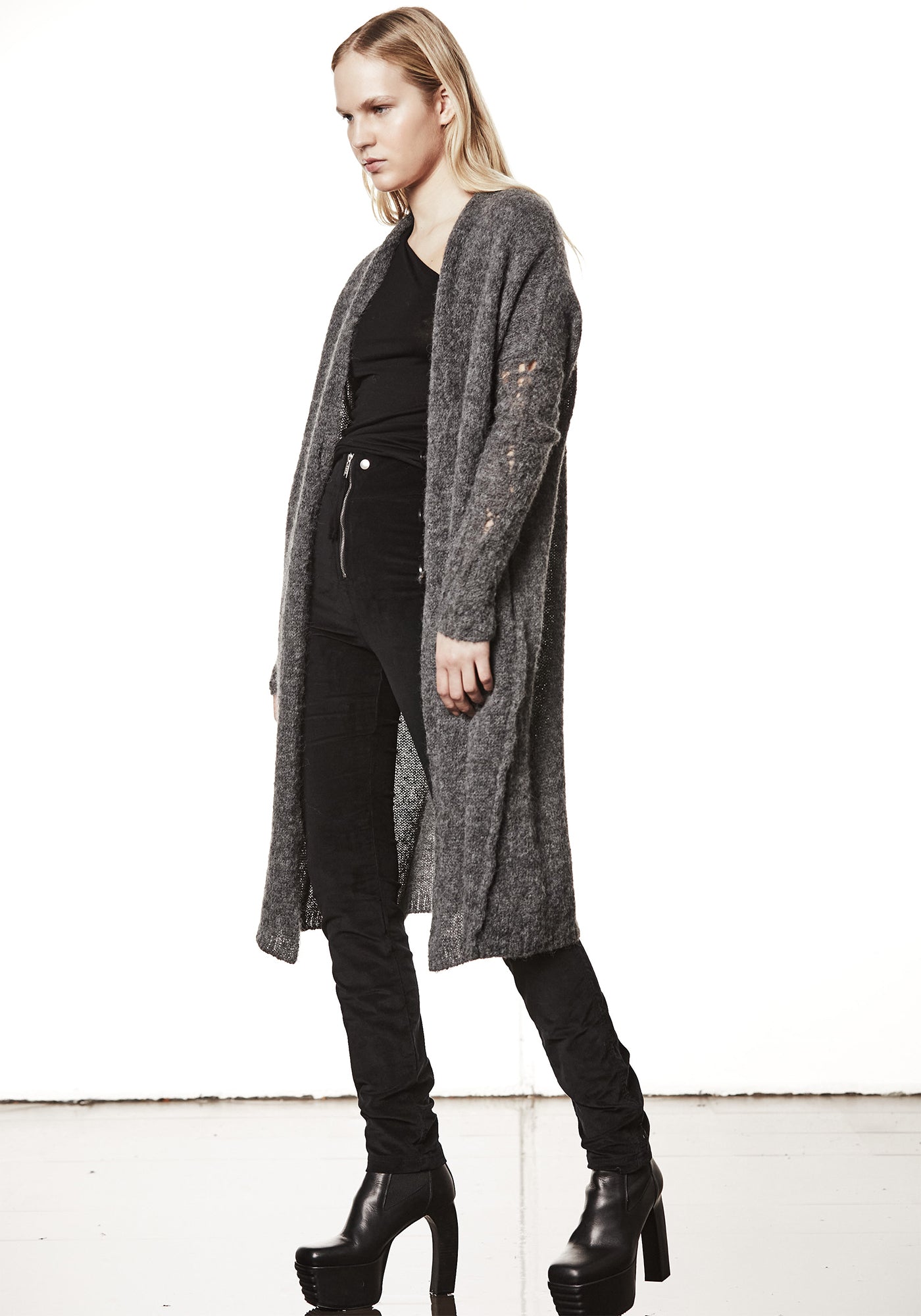 Relaxed Fit Maxi Length Knit Cardigan - December Thieves