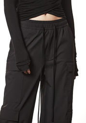 Pocket Detail Wide Leg Pants - December Thieves