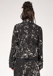 NB 2146 Zhana High Neck Splatter Detail Jacket - December Thieves