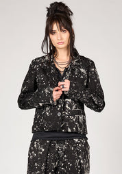 NB 2146 Zhana High Neck Splatter Detail Jacket - December Thieves