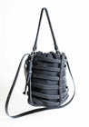 MDK Black Leather Medium Cage Bag