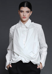 Transformable Front with Gathered Back Blouse