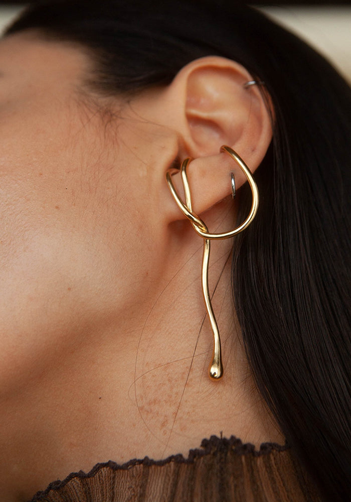 Brass Cambria Ear Cuff