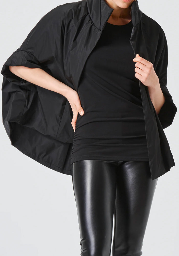 Oversized Capelet Jacket in BLACK or FAWN