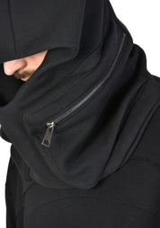 Zip Pockets Jersey Hood