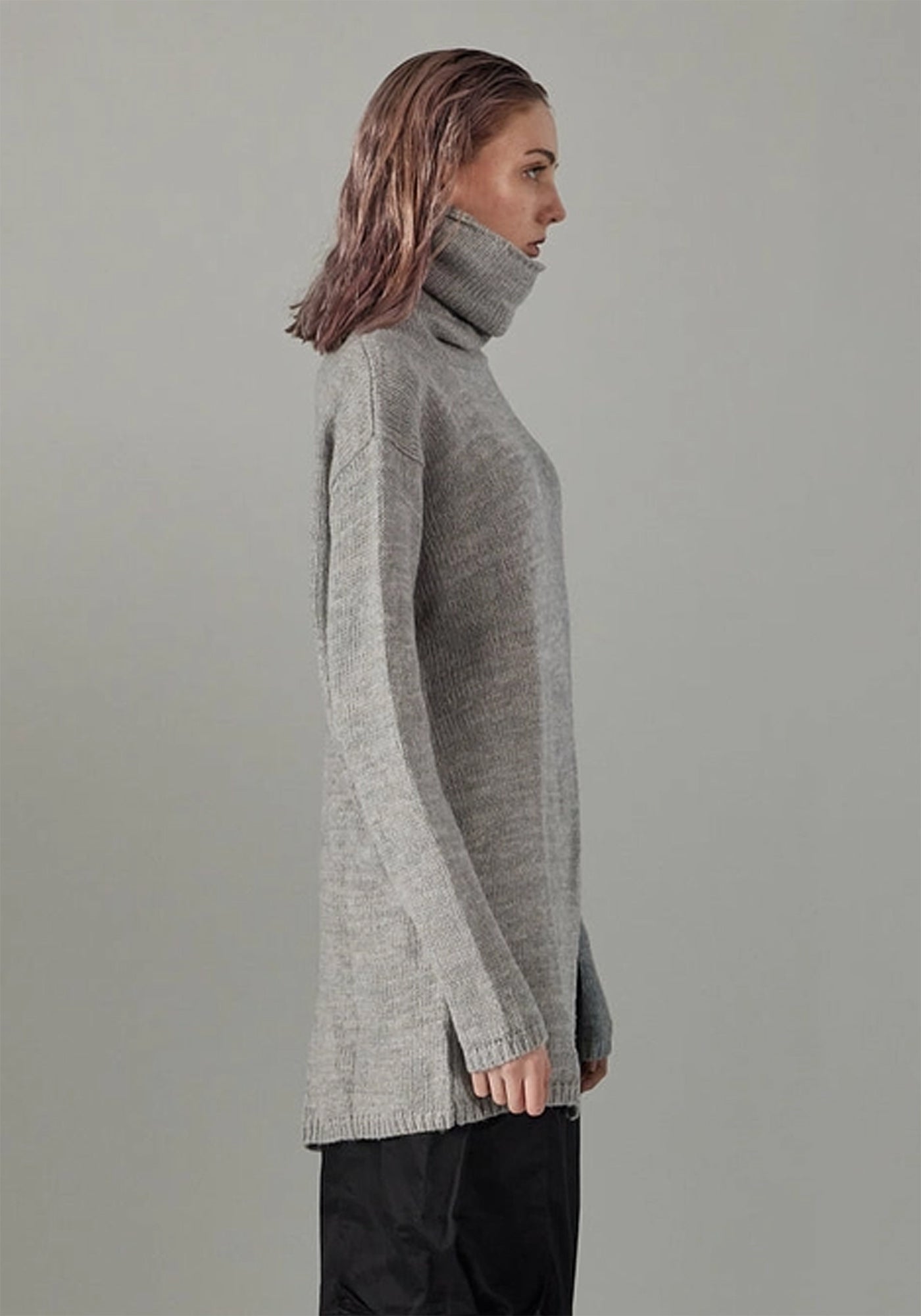 Cricket Over Knit High Neck Wool Sweater in OFF WHITE Only