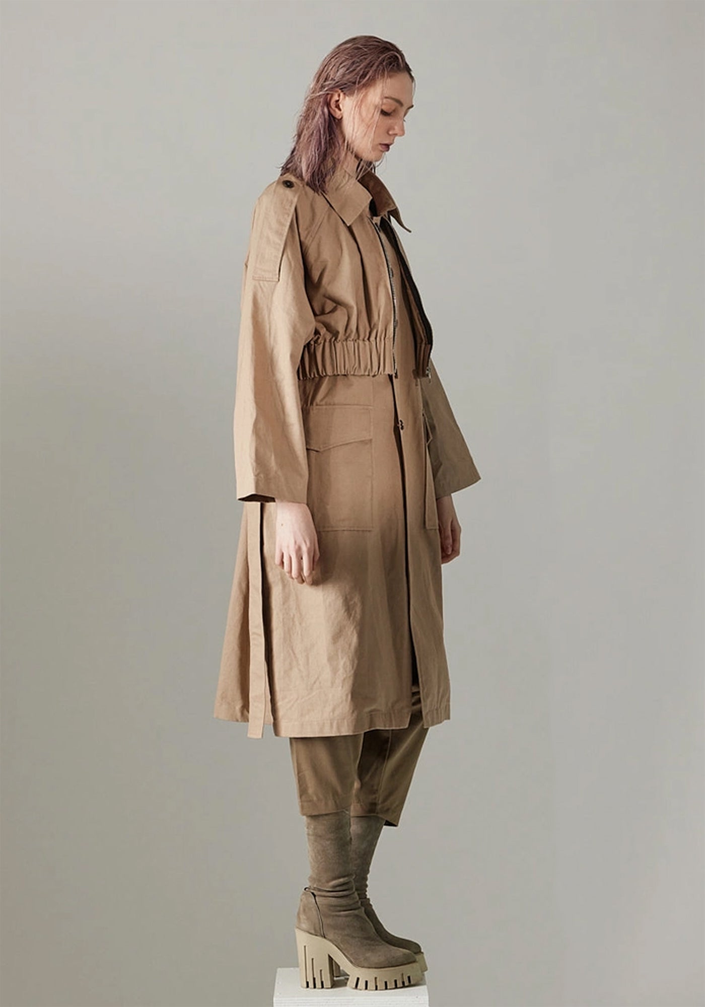 Double Layer Bomber/Trench Coat