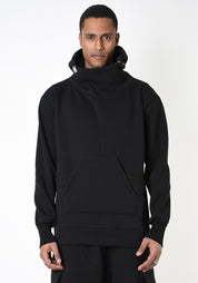 Oversized Zip Off Hood Detail Fleece Sweatshirt