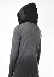 Zip Detail Jersey Hood