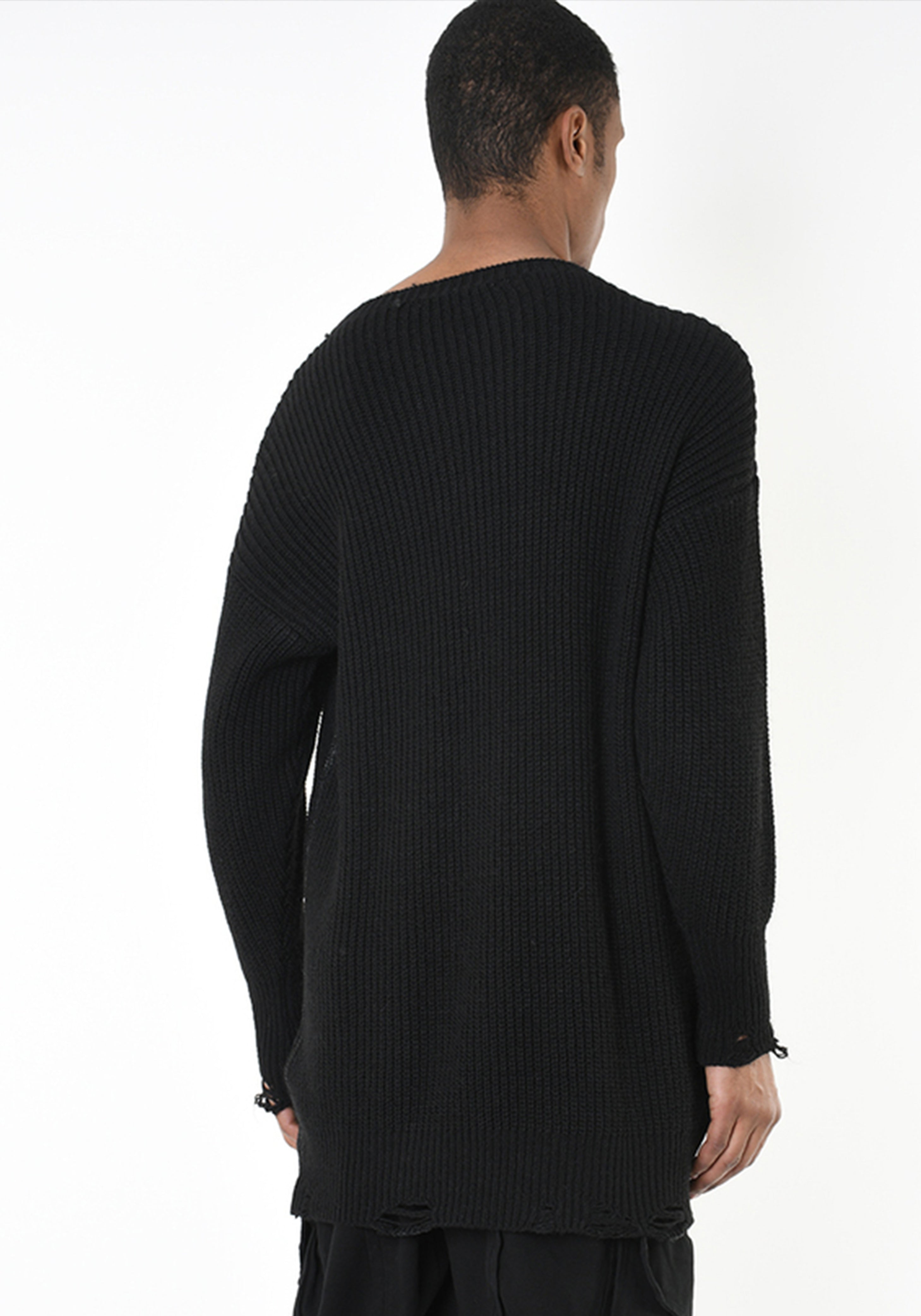 Metallic Coated Wool Blend Sweater