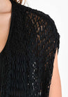 Oversized Black Open Knit Vest | La Haine Inside Us