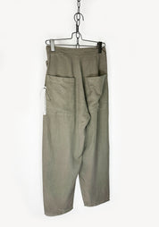 Asymmetrical Trousers in CEMENT Only