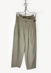 Asymmetrical Trousers in CEMENT Only