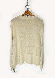 Knit Pullover Sweater in OFF WHITE ONLY