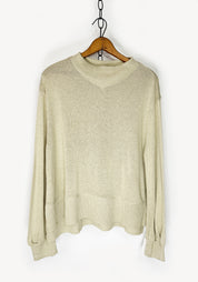 Knit Pullover Sweater in OFF WHITE ONLY