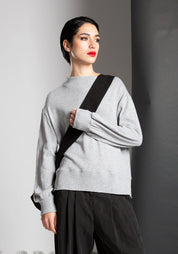 Knit Pullover Sweater in OFF WHITE ONLY