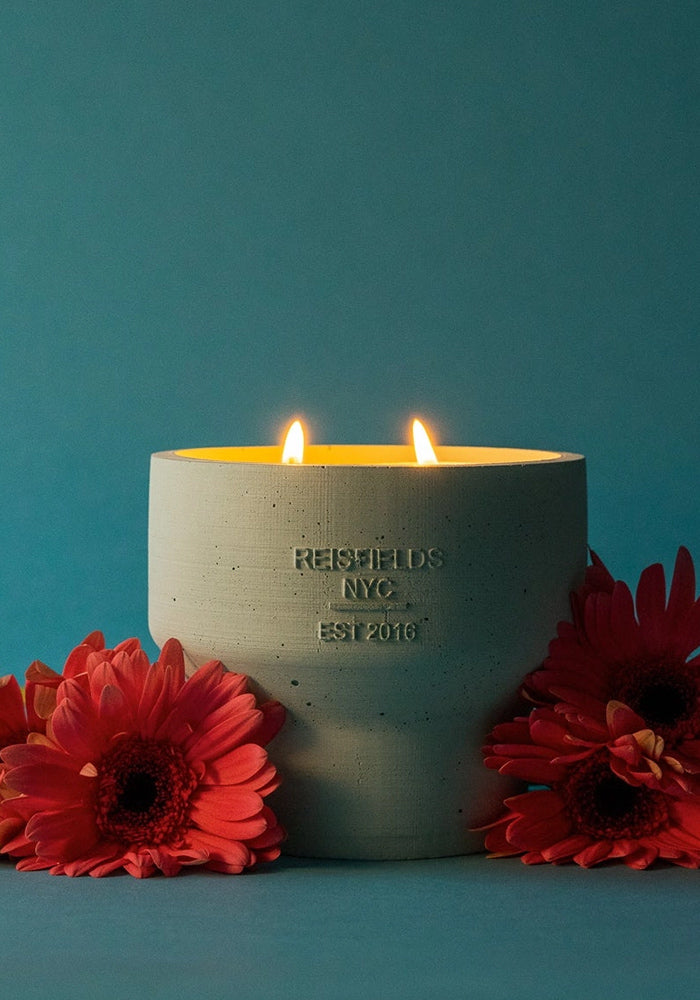 Mint Cement Candle | REISFIELDS NYC