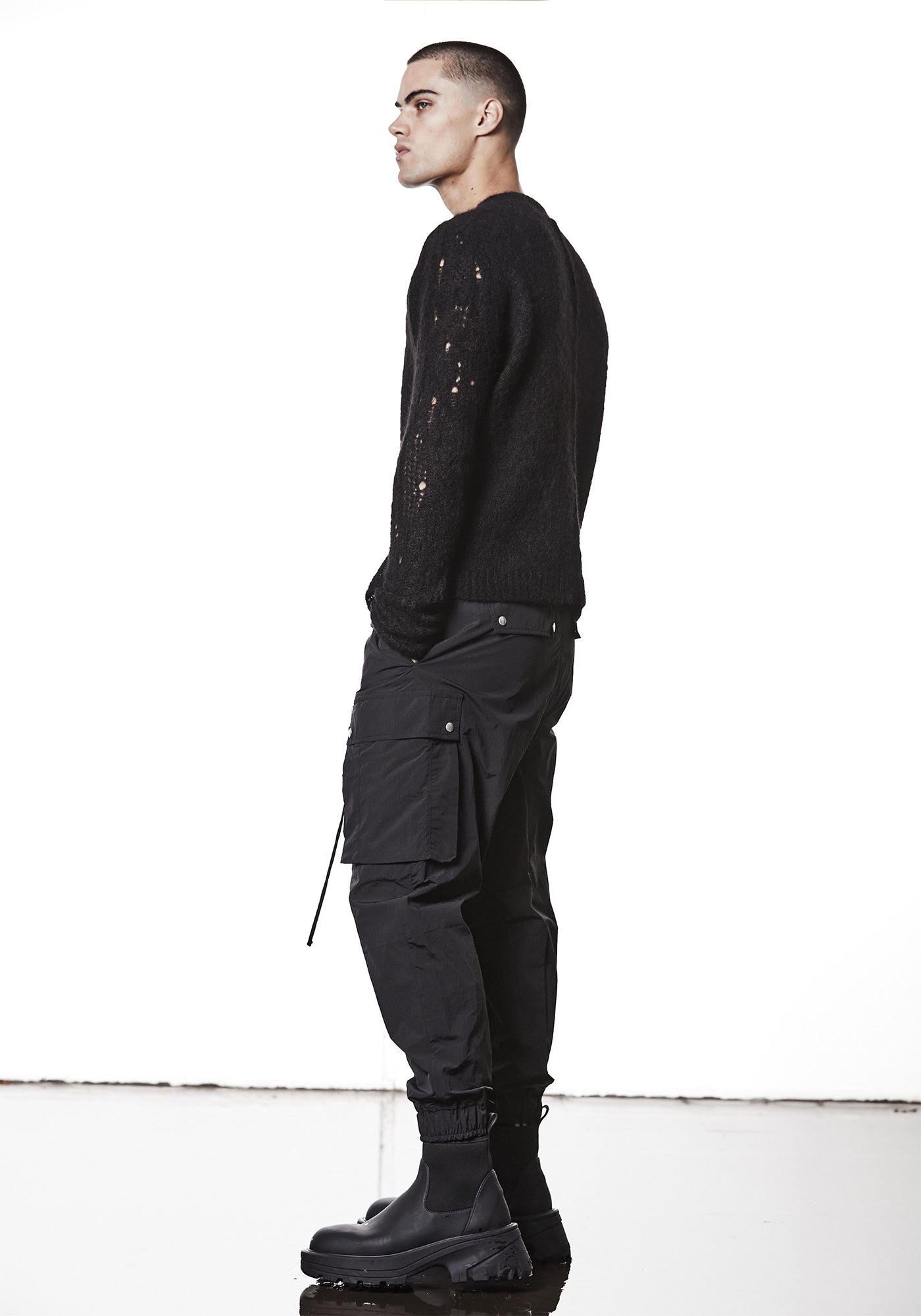 Distressed Details Alpaca Blend Pullover