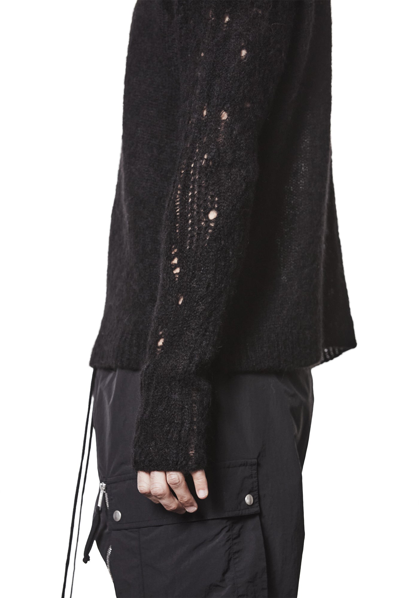 Distressed Details Alpaca Blend Pullover