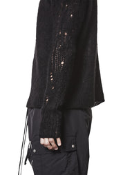 Distressed Details Alpaca Blend Pullover