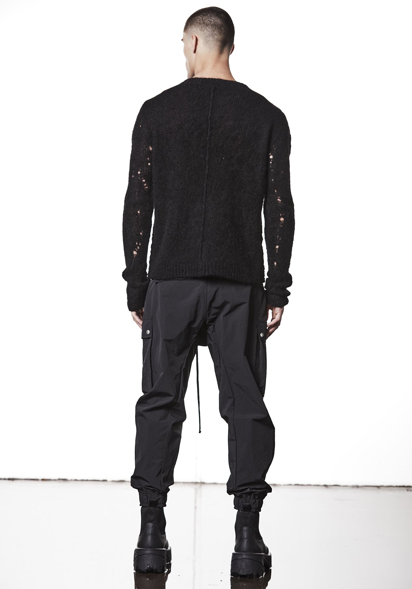 Distressed Details Alpaca Blend Pullover