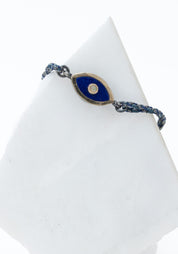10k Gold, Lapis and Opal Eye Bracelet - December Thieves