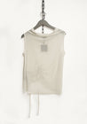 Simply Mila Sheer Mesh Ruched Sleeveless Top