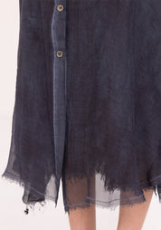 Overdyed Sheer Shirt Dress