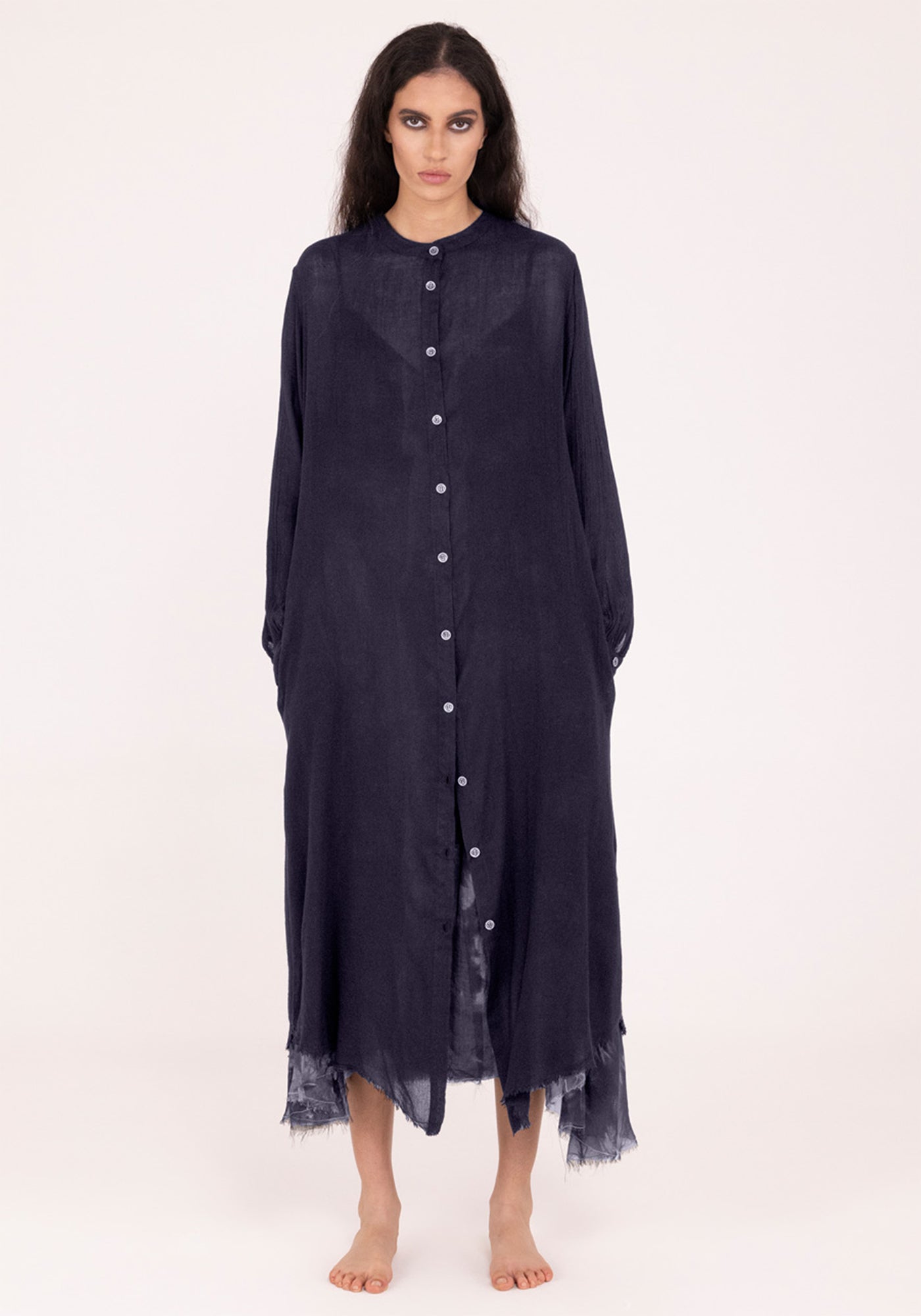Wool Blend Shirt Dress