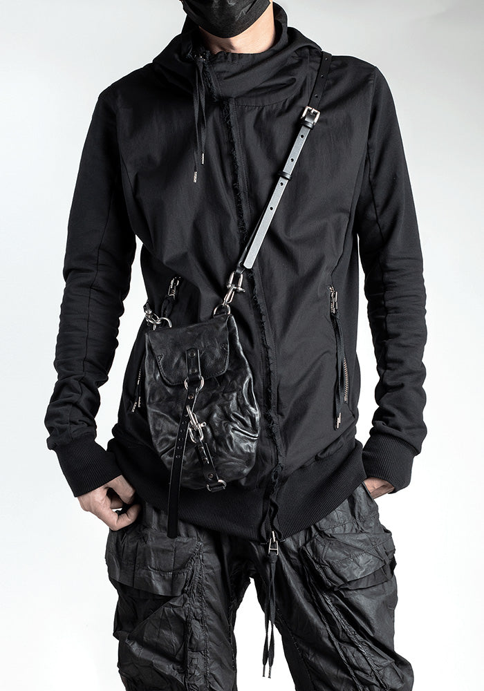 Saet Black Leather Bag
