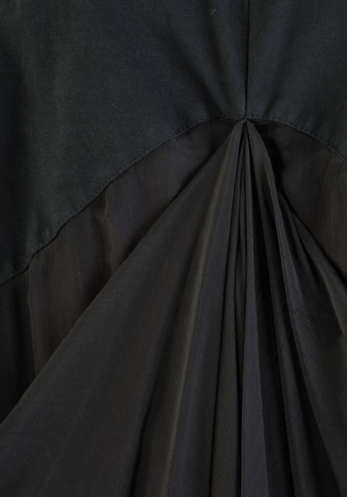 Drape Front Paneled Sleeveless Dress